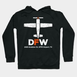 Dallas Fort Worth Airport, Gift for Pilots Hoodie